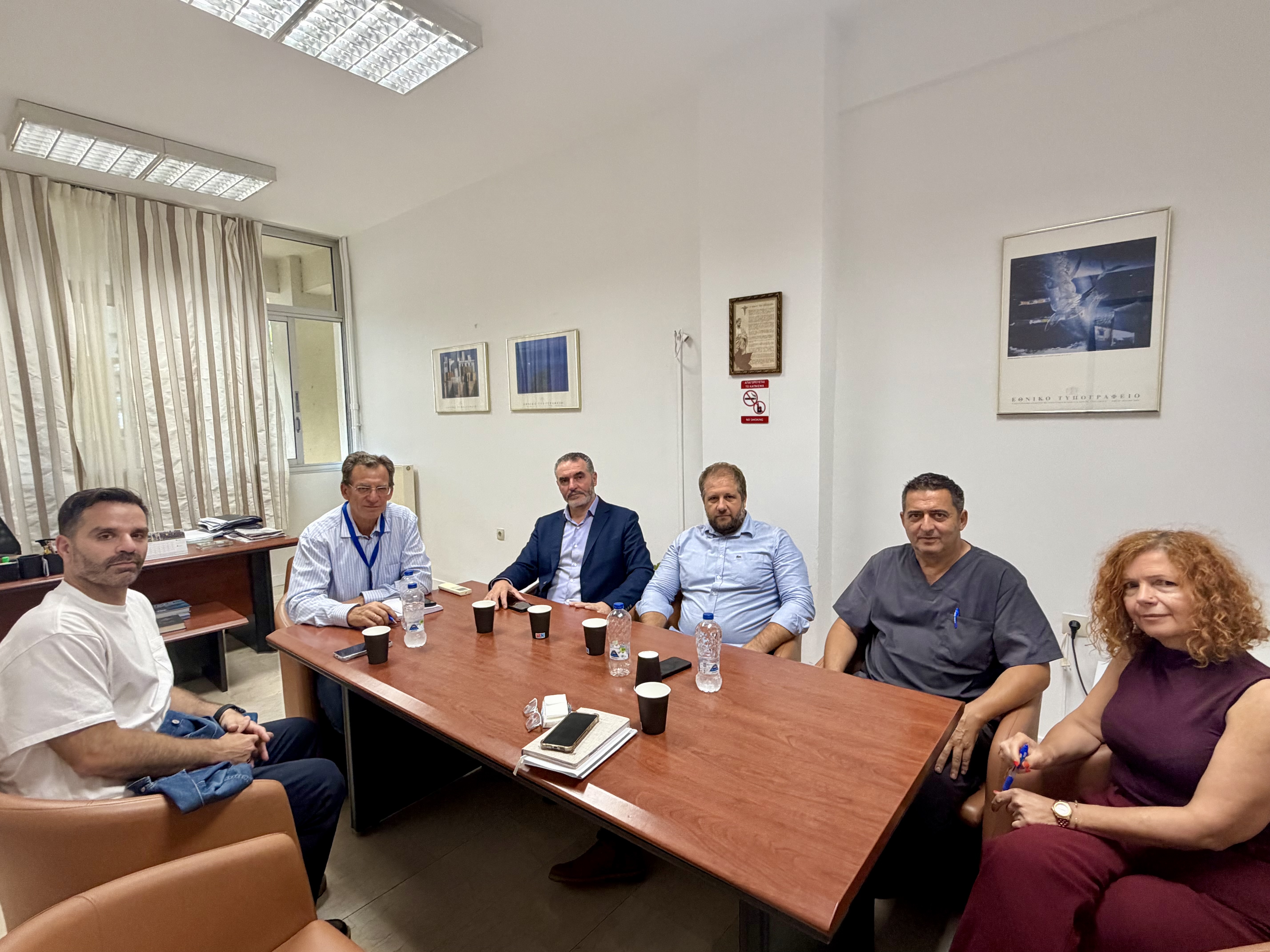 Επίσκεψη Μ. Χνάρη στο Γενικό Νοσοκομείο Ρεθύμνου – Στο επίκεντρο η υποστελέχωση και η ανάγκη άμεσης ενίσχυσης του Ε.Σ.Υ. 