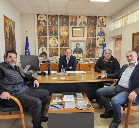 Επίσκεψη του Βουλευτή Ρεθύμνης Μανόλη Χνάρη στον Δήμο Ανωγείων 