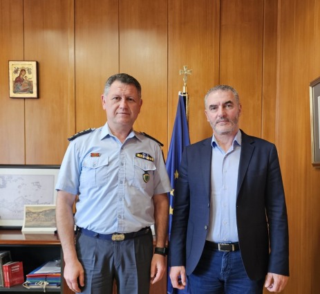 Επίσκεψη Μ. Χνάρη στην Αστυνομική Διεύθυνση Ρεθύμνου 